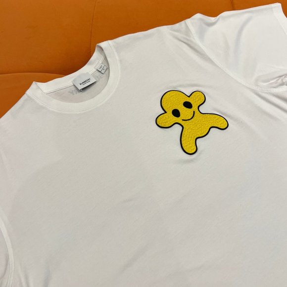 SOLD OUT BURBERRY Monster Graphic Cotton Oversized T-shirt In White - Picture 5 of 7